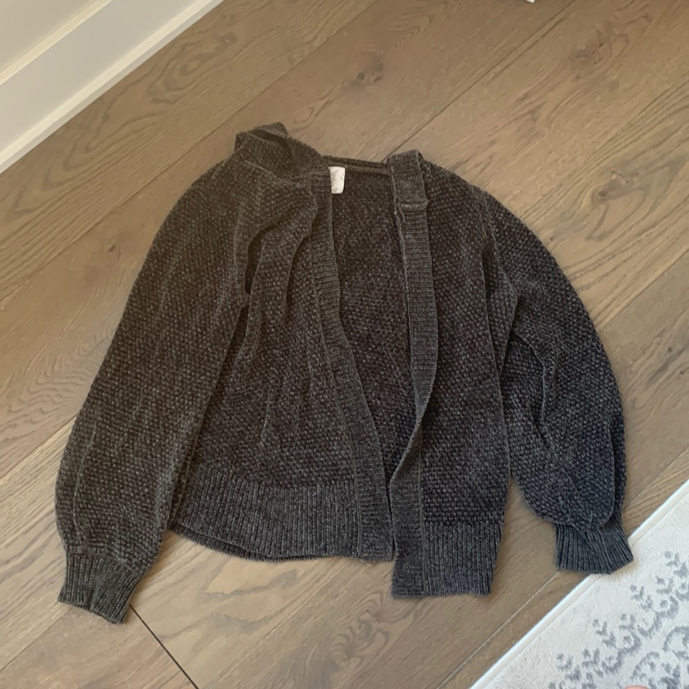 Dark green cardigan